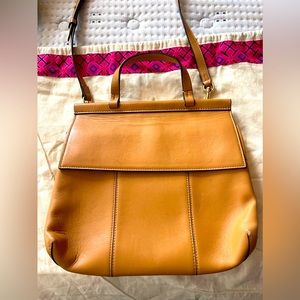 Tory Burch Block T Leather Satchel